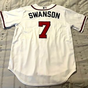 Men’s Atlanta Braves Dansby Swanson Nike Home Jersey - Large